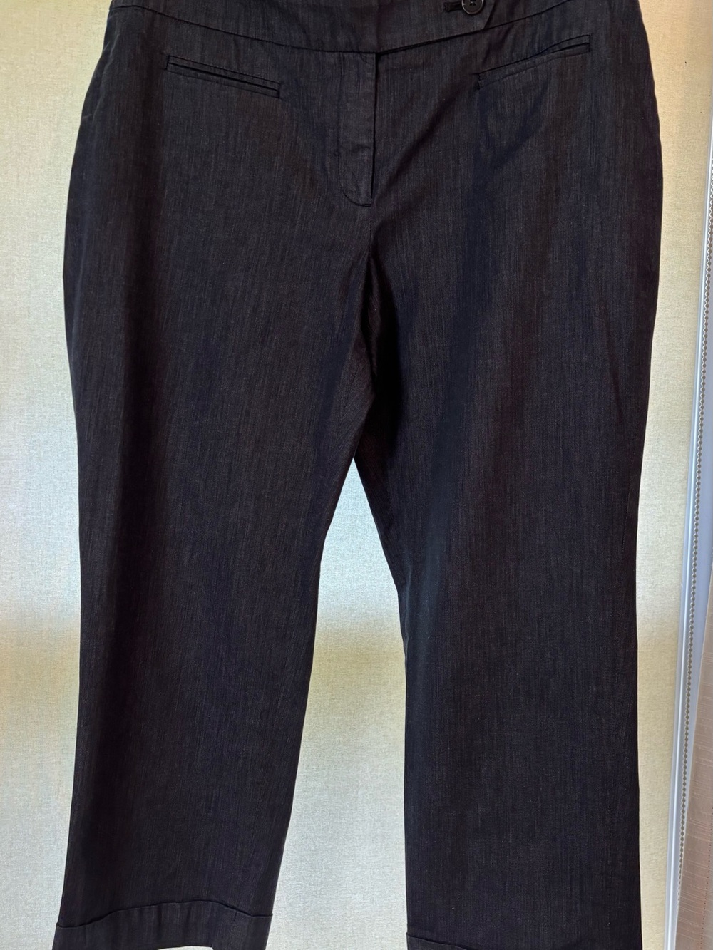 LOFT Black Cropped Ankle Pants